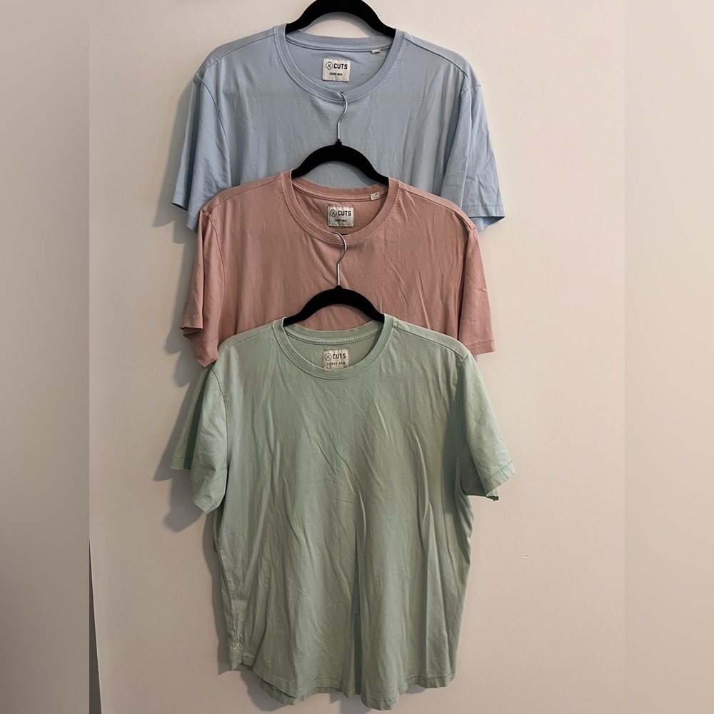 Cuts Men’s Pima Cotton Tee (Set of 3)